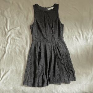 Tangerine Black Lace Patterned Midi Dress